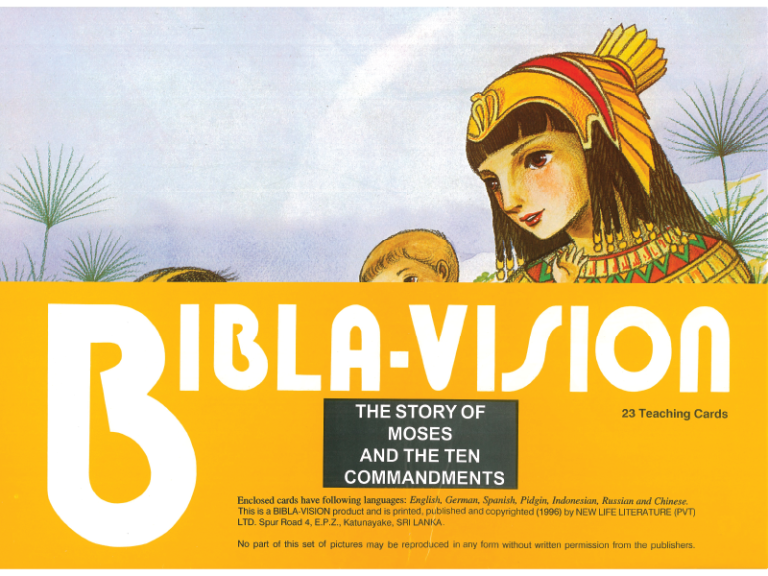 Moses And The Ten Commandments Bibla-vision – CBM Shop