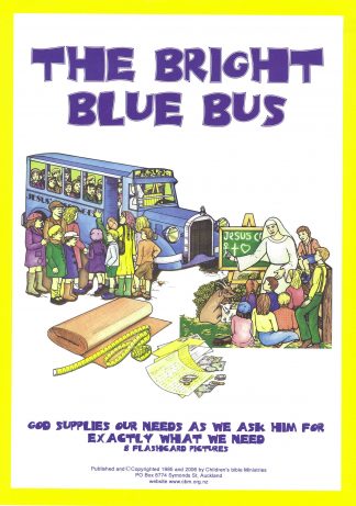 The Bright Blue BusCBM Flashcard
